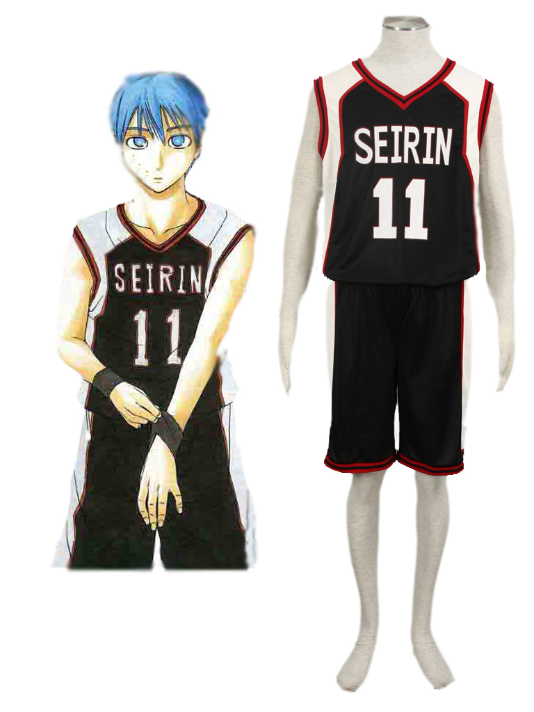 Kuroko's Basketball Tetsuya Kuroko Teikō Middle School Basketball Team Uniform Black Number 11 Cosplay Costume